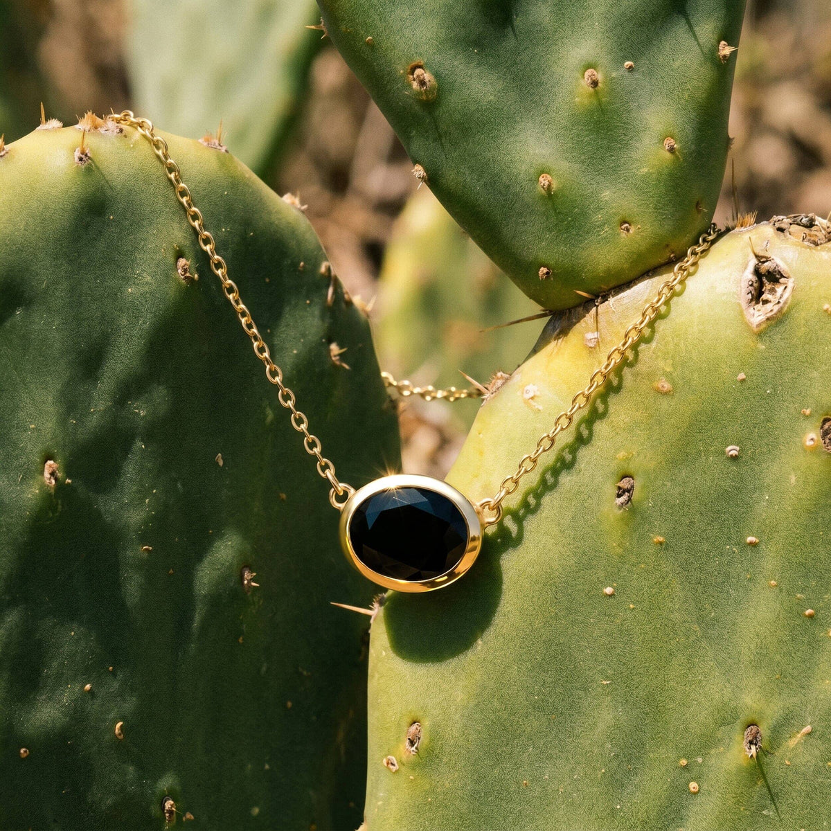 Black Obsidian Necklace - Skin-Touch