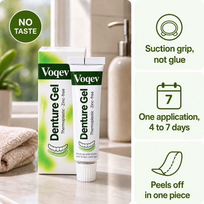 Voqev Gel | Stop Denture Slipping 100% - All-Day Secure Hold