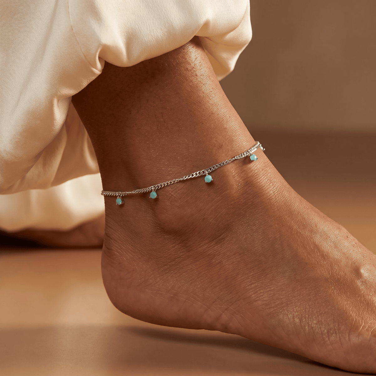 Amazonite Anklet - Flowing