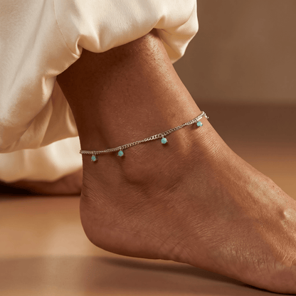 Amazonite Anklet - Flowing
