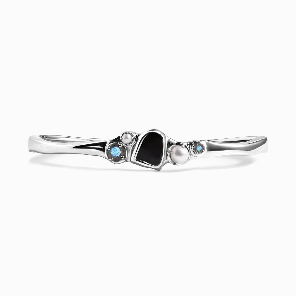 Black Obsidian Pearl Cuff - Heirloom