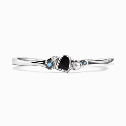 Black Obsidian Pearl Cuff - Heirloom