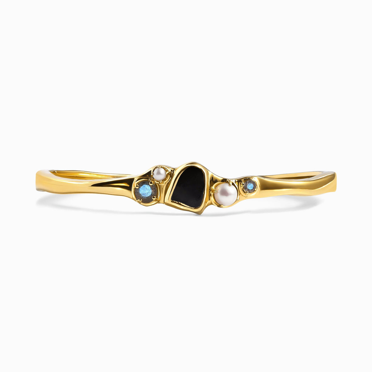 Black Obsidian Pearl Cuff - Heirloom
