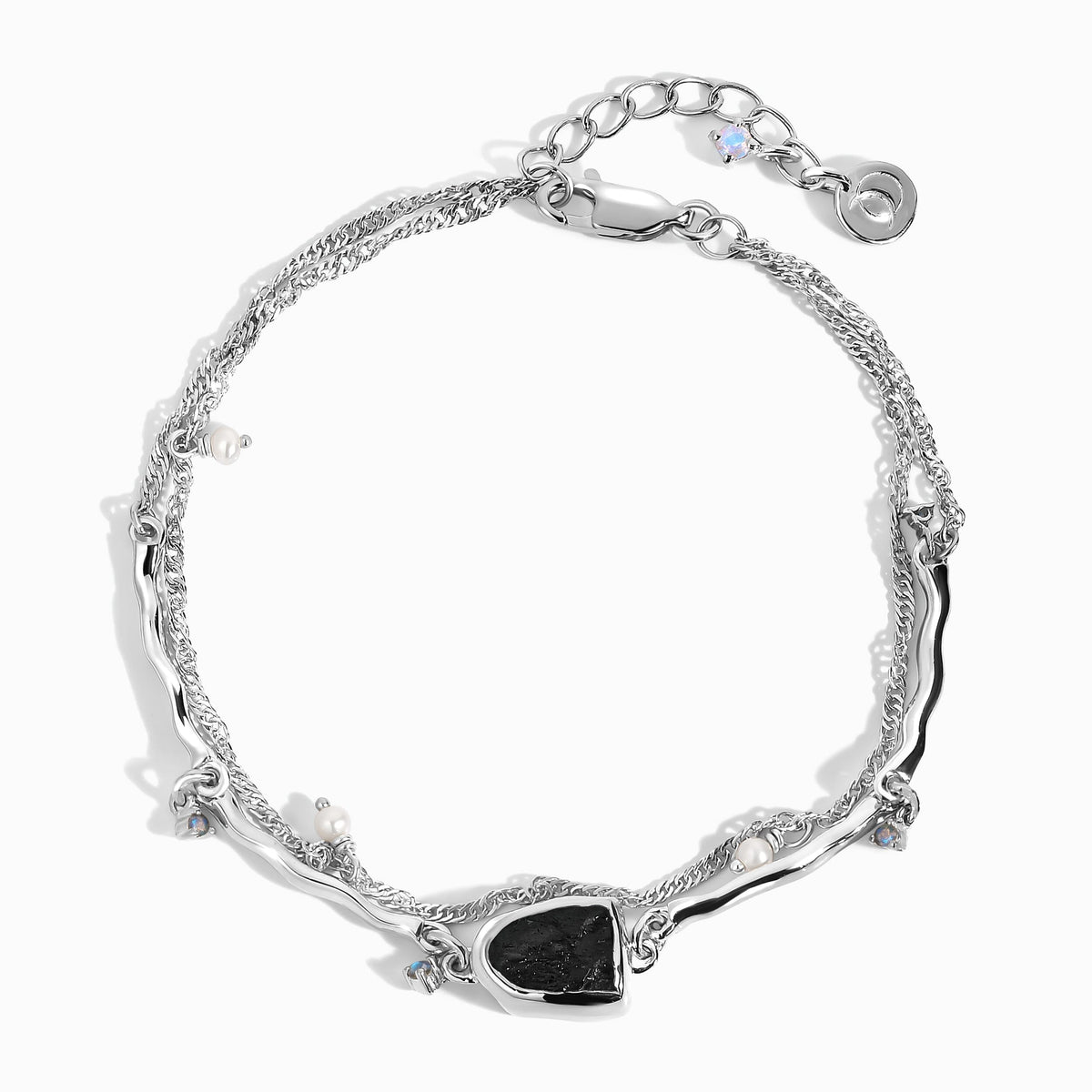Black Obsidian Pearl Bracelet - Heirloom