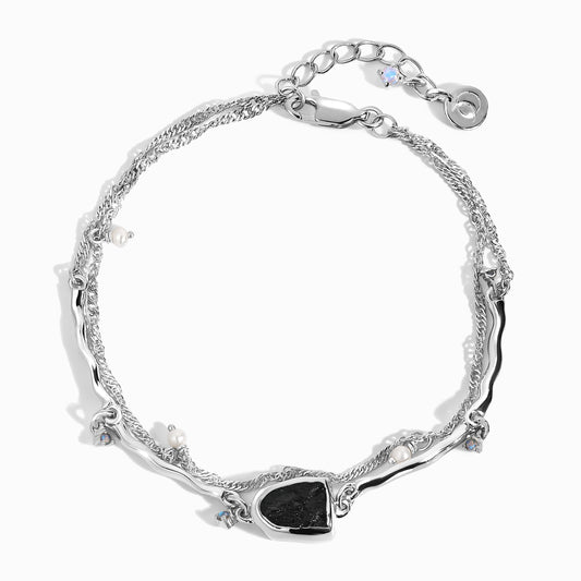 Black Obsidian Pearl Bracelet - Heirloom