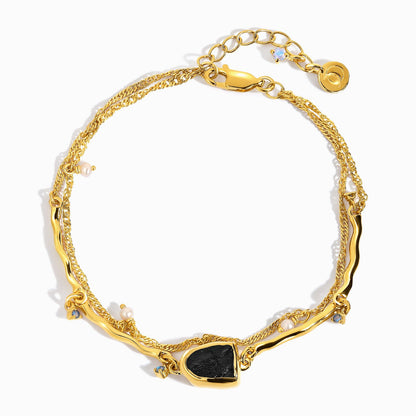 Black Obsidian Pearl Bracelet - Heirloom