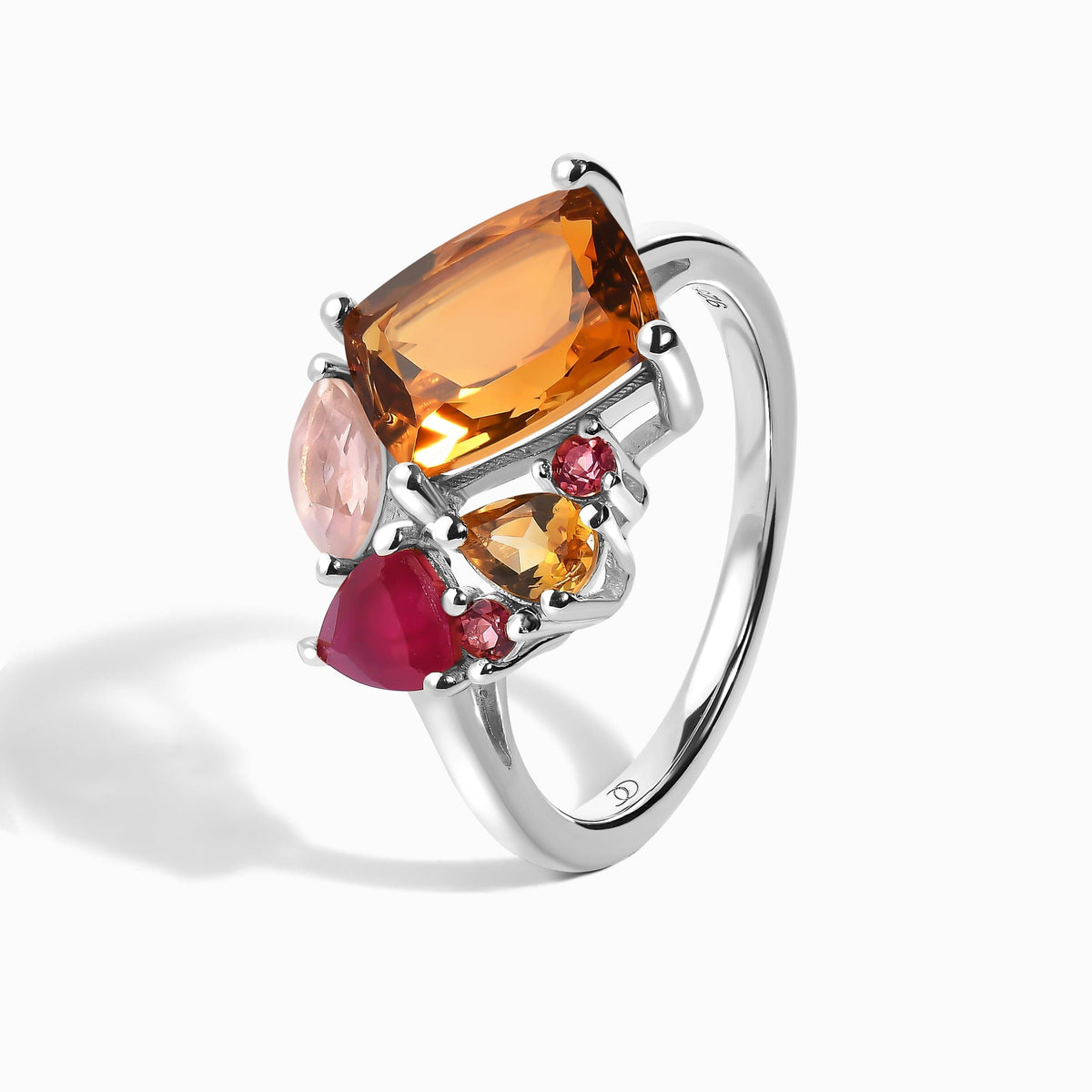 Citrine Ring - Tonal Cluster