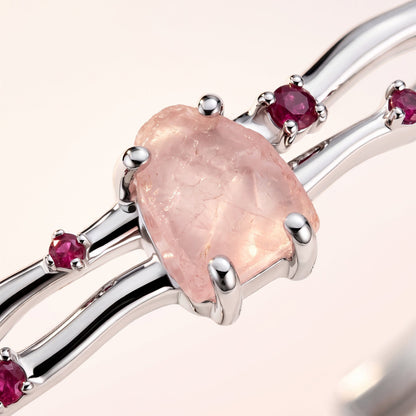 Rose Quartz Cuff - Flow