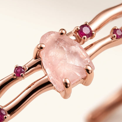 Rose Quartz Cuff - Flow