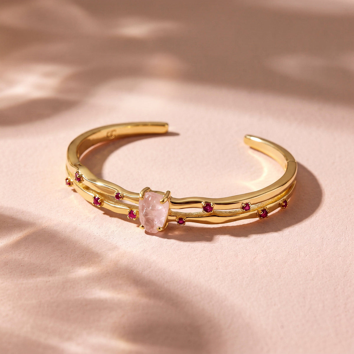 Rose Quartz Cuff - Flow