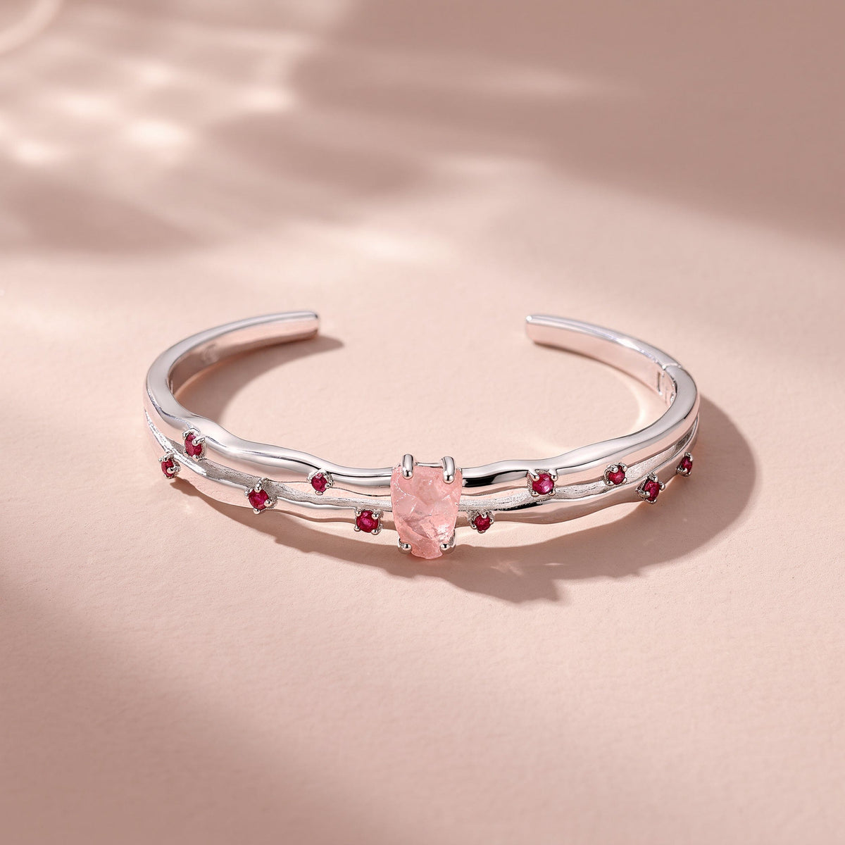 Rose Quartz Cuff - Flow