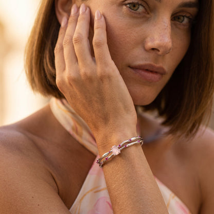 Rose Quartz Cuff - Flow