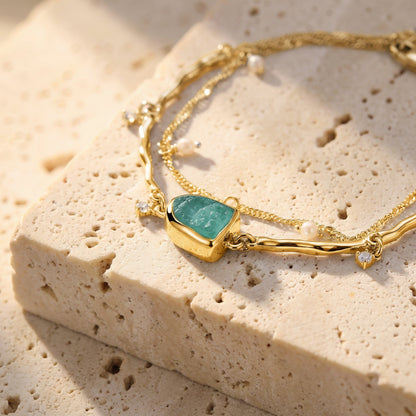 Amazonite Pearl Bracelet - Heirloom