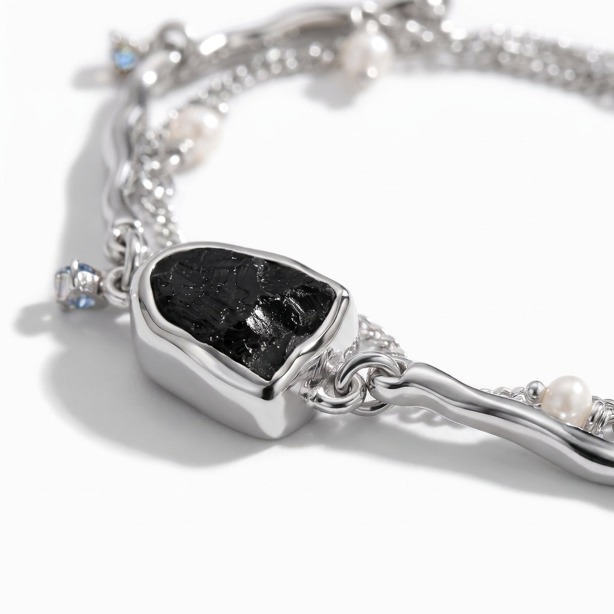 Black Obsidian Pearl Bracelet - Heirloom