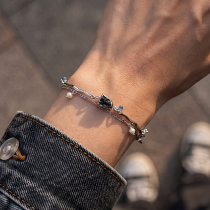 Black Obsidian Pearl Bracelet - Heirloom