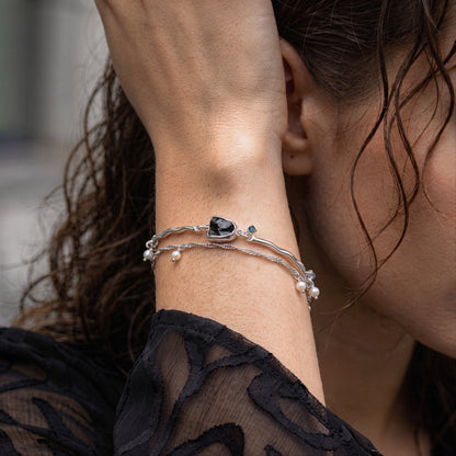 Black Obsidian Pearl Bracelet - Heirloom