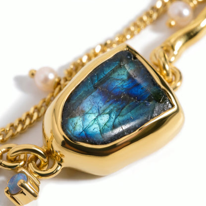 Labradorite Pearl Bracelet - Heirloom