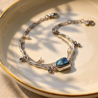 Labradorite Pearl Bracelet - Heirloom