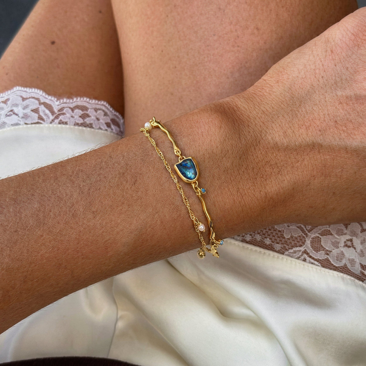 Labradorite Pearl Bracelet - Heirloom
