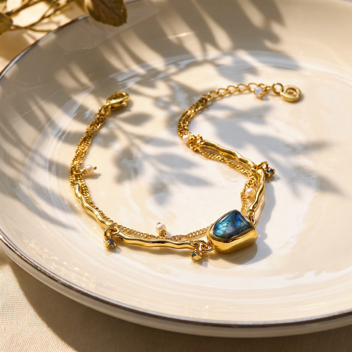 Labradorite Pearl Bracelet - Heirloom