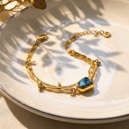 Labradorite Pearl Bracelet - Heirloom