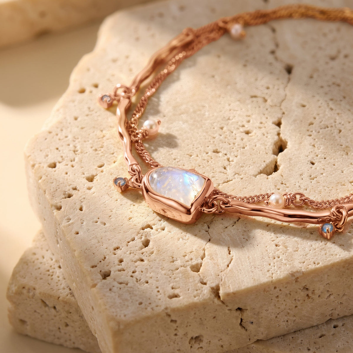 Moonstone Pearl Bracelet - Heirloom
