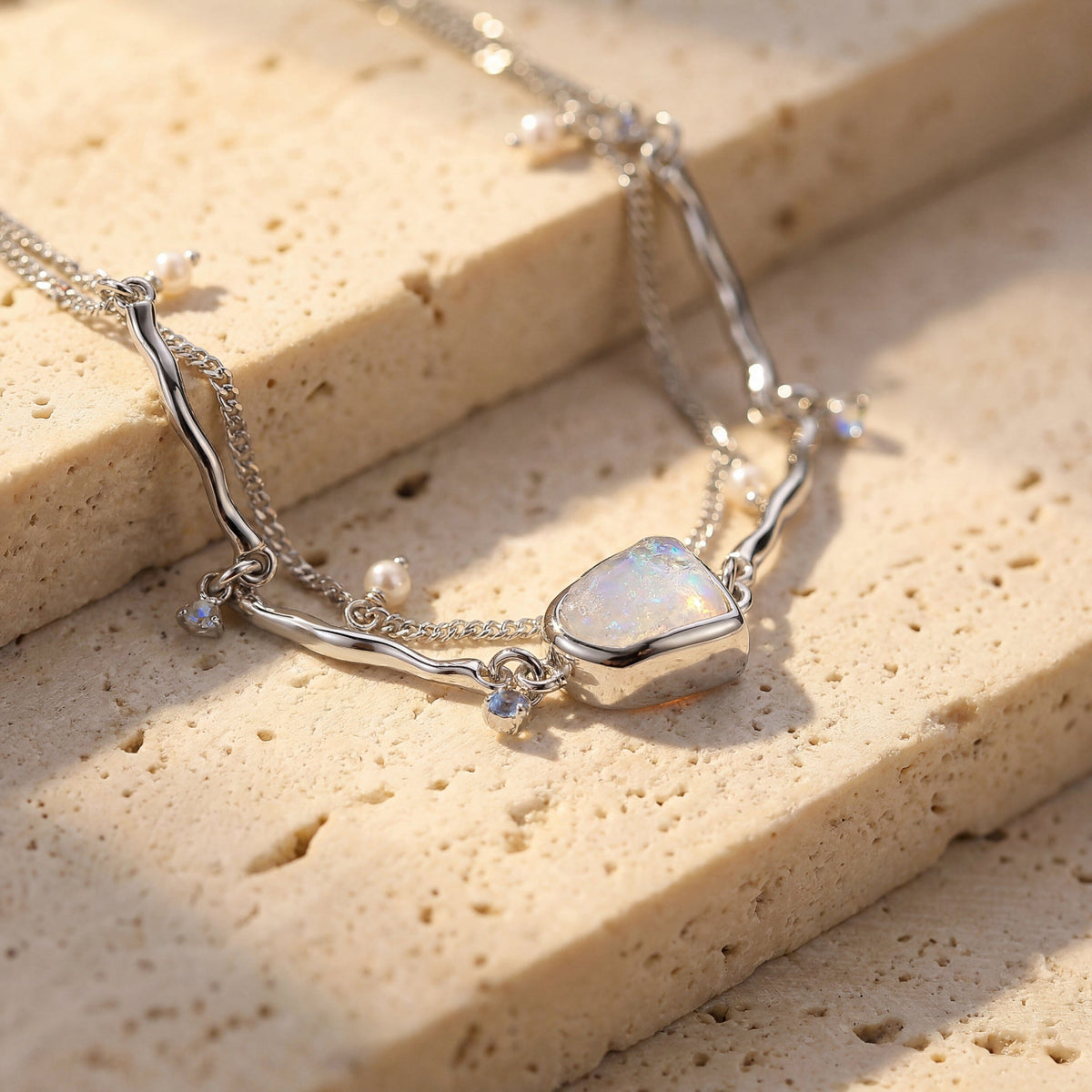 Moonstone Pearl Bracelet - Heirloom