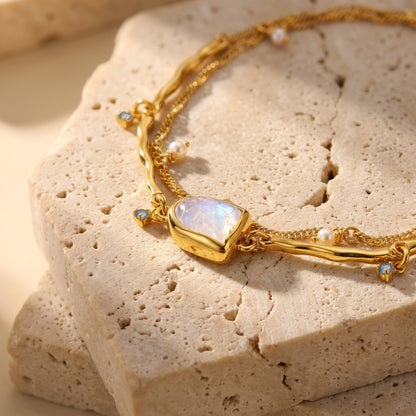 Moonstone Pearl Bracelet - Heirloom