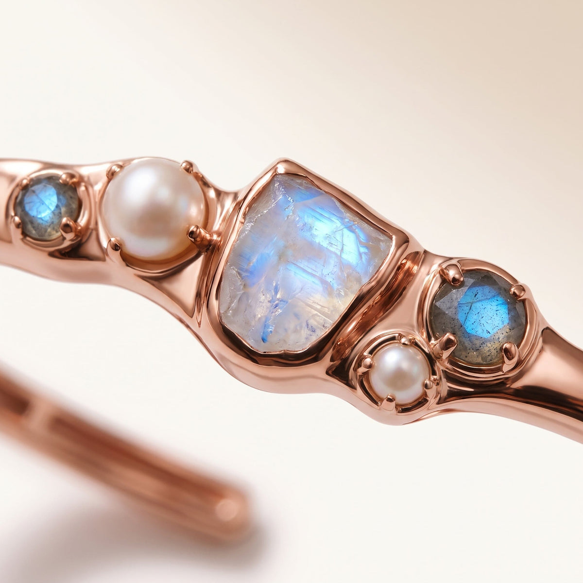 Moonstone Pearl Cuff - Heirloom