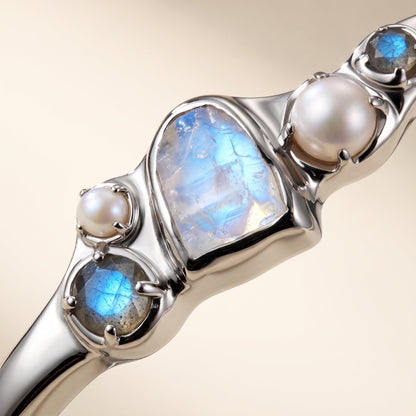 Moonstone Pearl Cuff - Heirloom