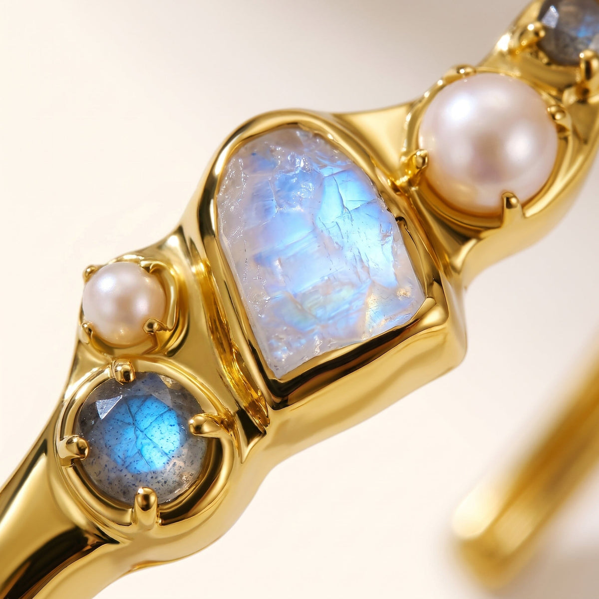 Moonstone Pearl Cuff - Heirloom