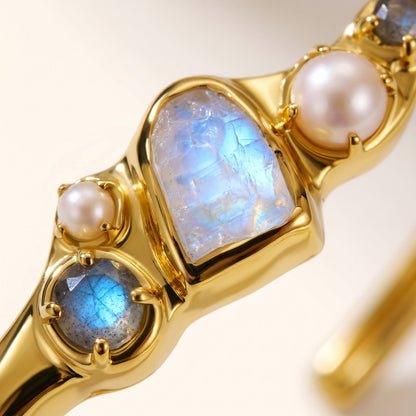 Moonstone Pearl Cuff - Heirloom