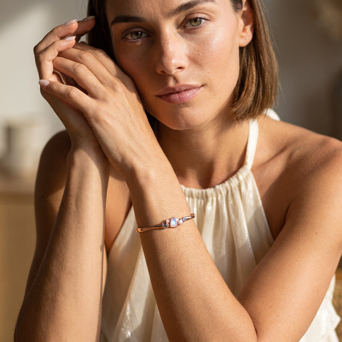 Moonstone Pearl Cuff - Heirloom