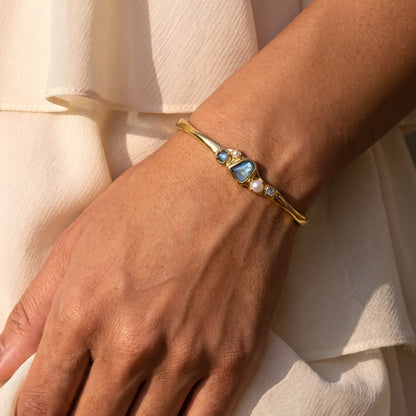 Labradorite Pearl Cuff - Heirloom