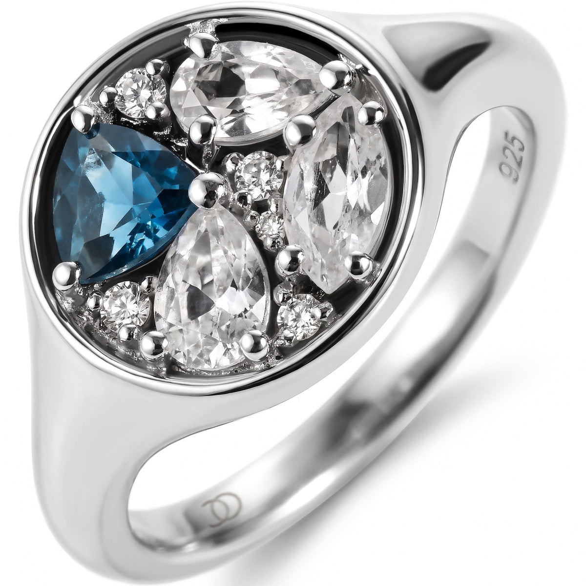 Blue Topaz Ring - Kaleidoscope