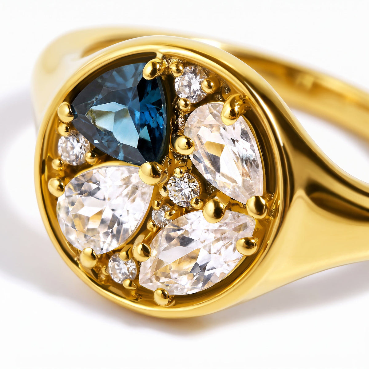Blue Topaz Ring - Kaleidoscope