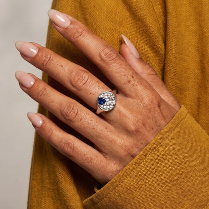Blue Topaz Ring - Kaleidoscope