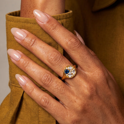 Blue Topaz Ring - Kaleidoscope