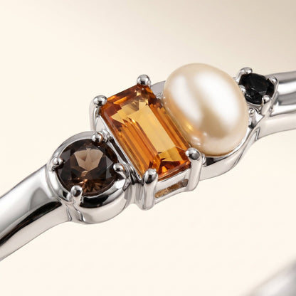 Citrine Pearl Cuff - Treasure