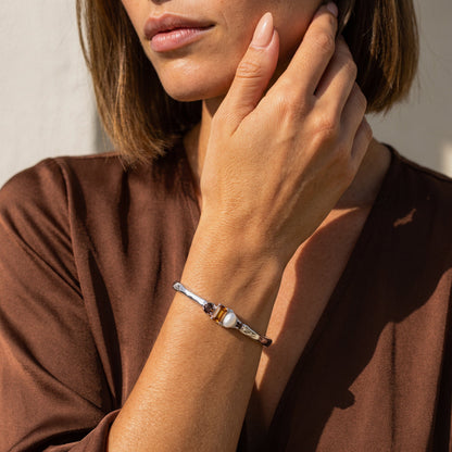 Citrine Pearl Cuff - Treasure