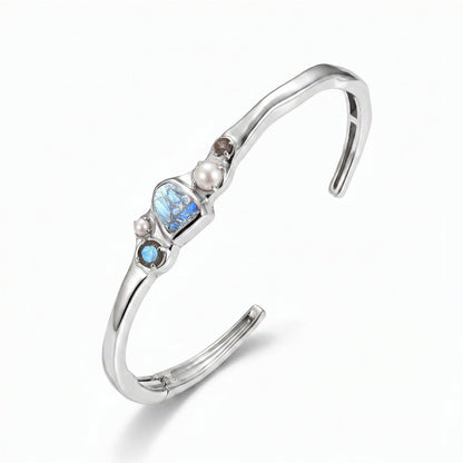 Labradorite Pearl Cuff - Heirloom