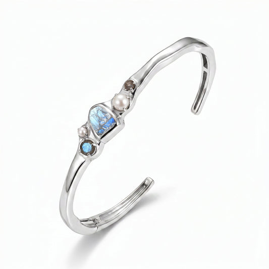 Labradorite Pearl Cuff - Heirloom