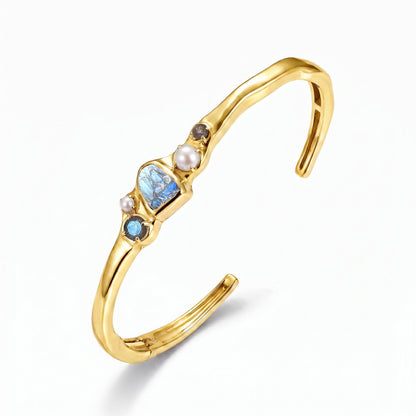 Labradorite Pearl Cuff - Heirloom