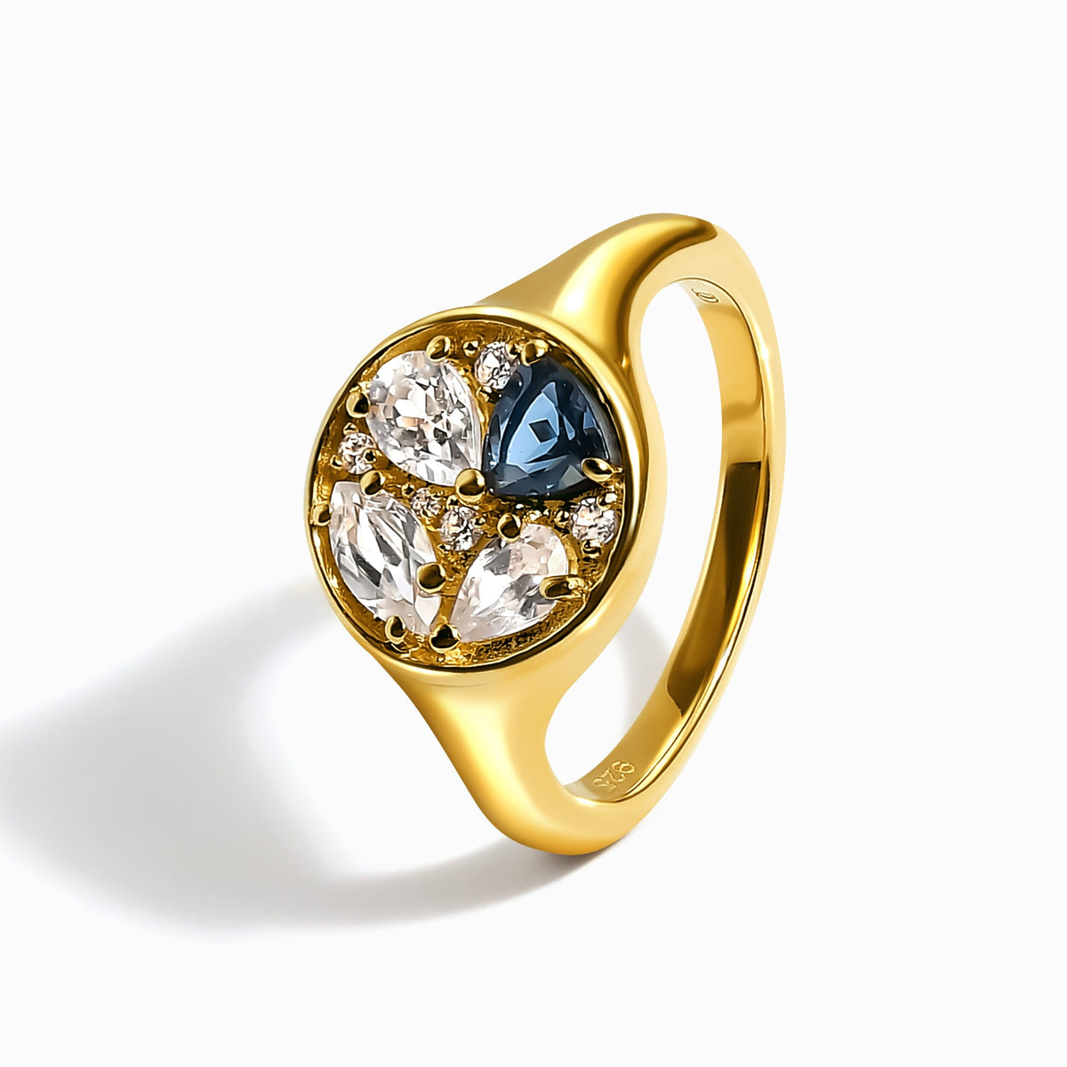 Blue Topaz Ring - Kaleidoscope