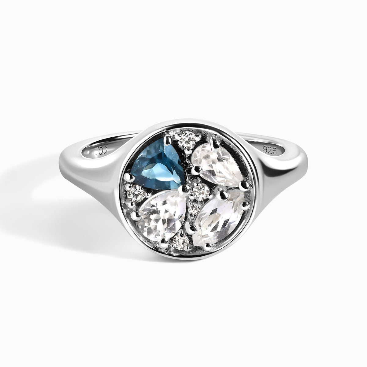 Blue Topaz Ring - Kaleidoscope