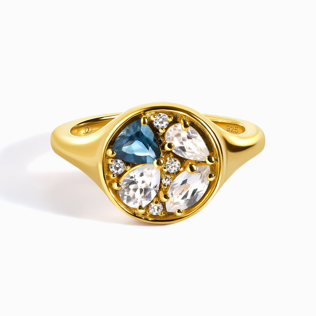 Blue Topaz Ring - Kaleidoscope