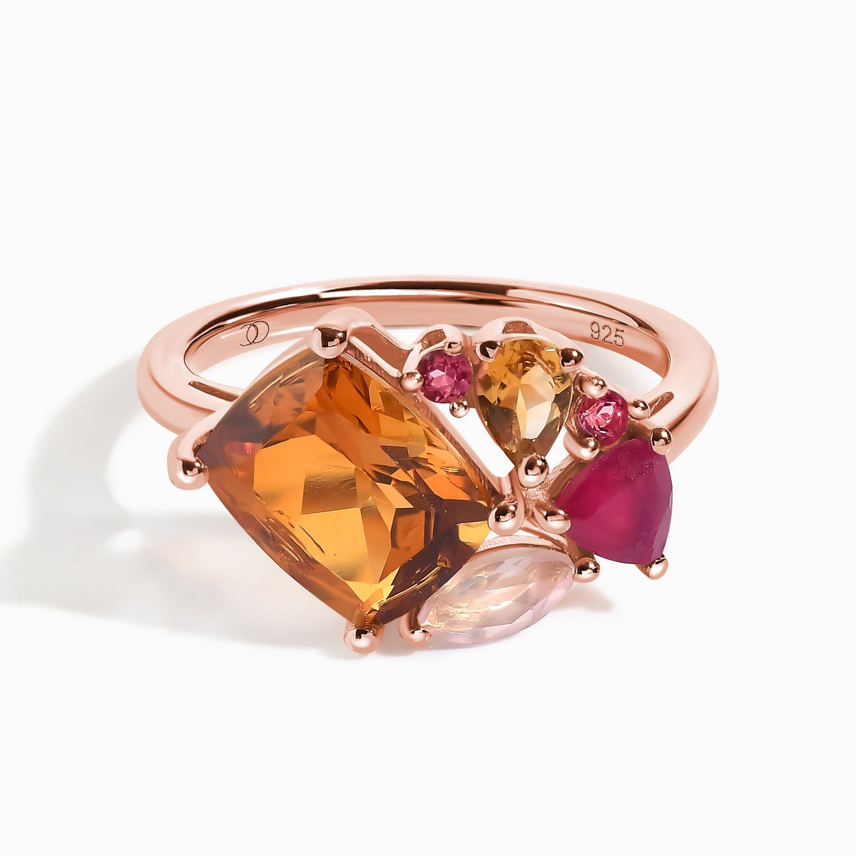 Citrine Ring - Tonal Cluster