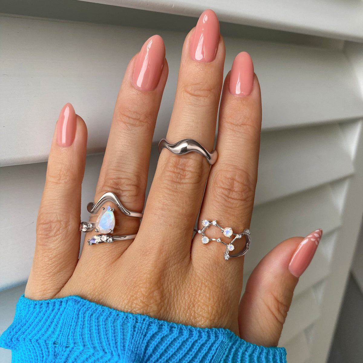 Moonstone Ring Floating - Sway