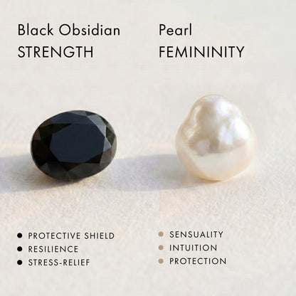 Black Obsidian Pearl Bracelet - Heirloom