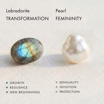Labradorite Pearl Bracelet - Heirloom